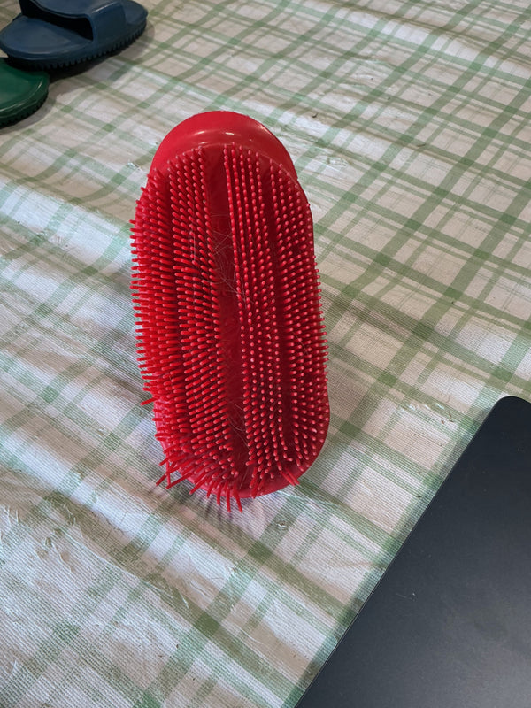 Curry Comb – Shedding, Red | Used, Good