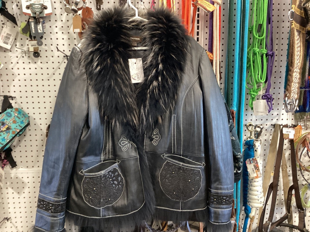 Jacket Faux Fur Black XL 
