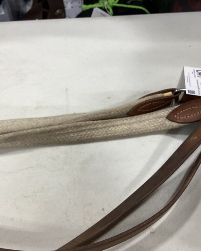 Western Leather & Cotton Reins 