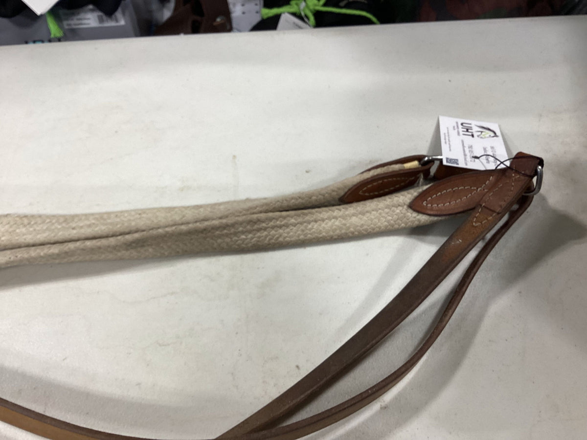 Western Leather & Cotton Reins 