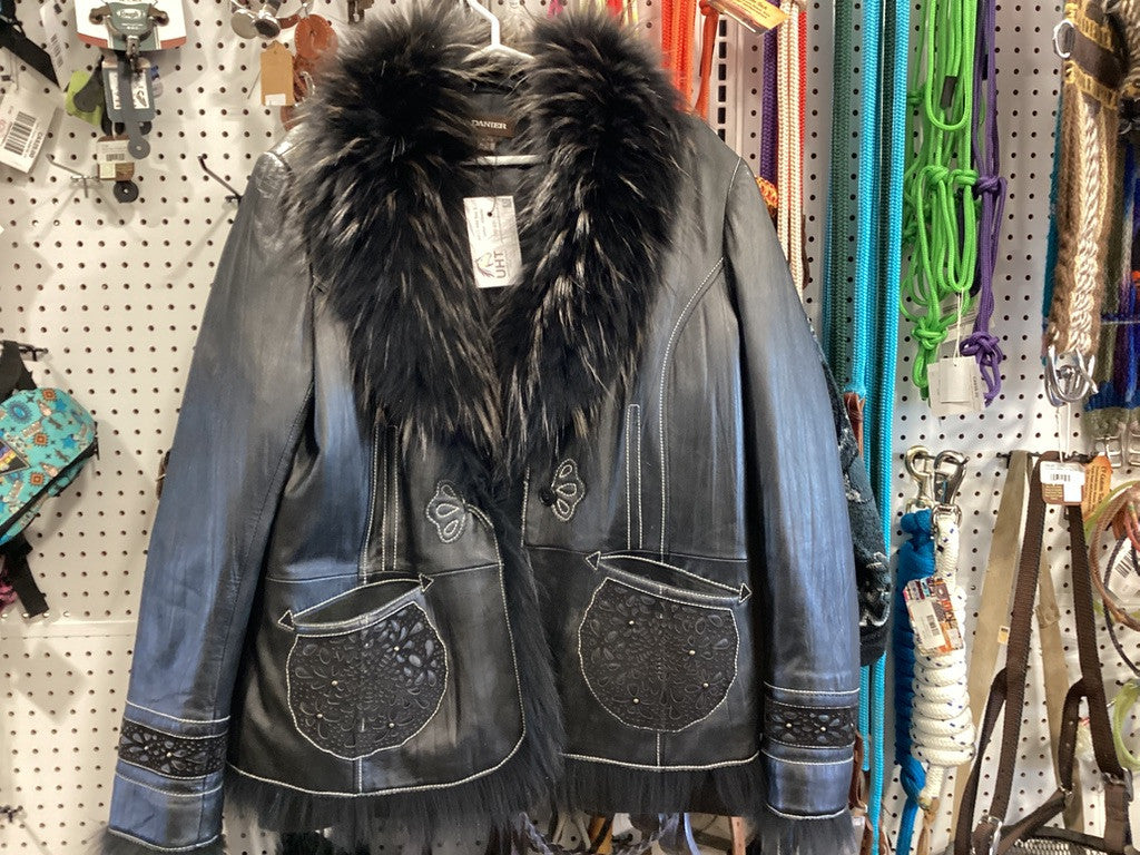 Jacket Faux Fur Black XL 
