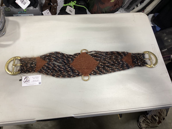 Mohair Western Cinch 32" – Brass Buckles