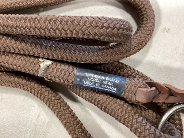 Western Mecate Reins – Burwash, Light Brown | Used, Good
