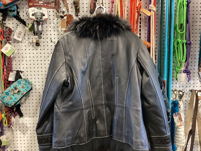 Jacket Faux Fur Black XL 