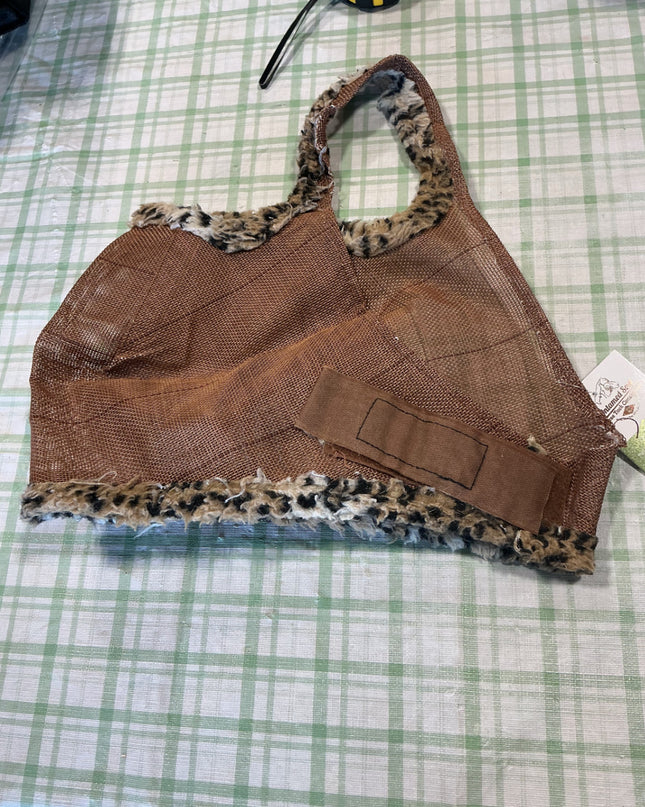 fly mask no ears brown 