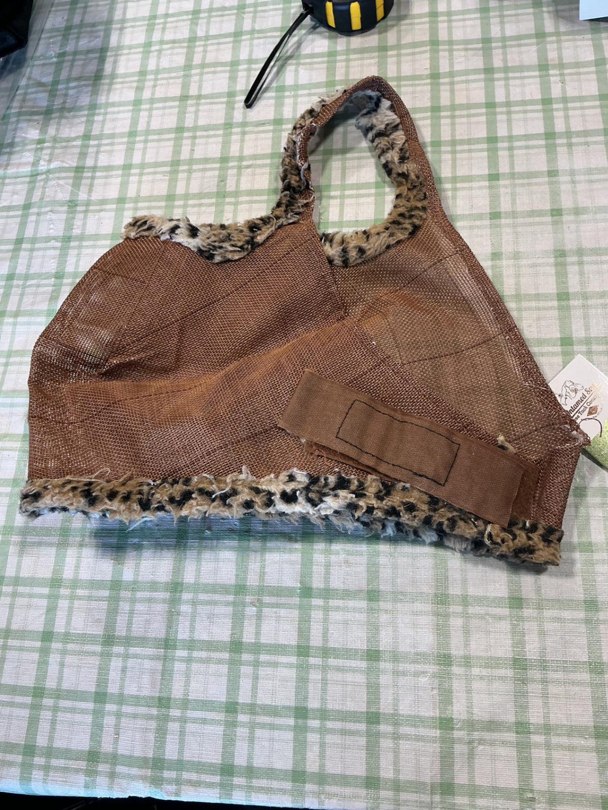 fly mask no ears brown 