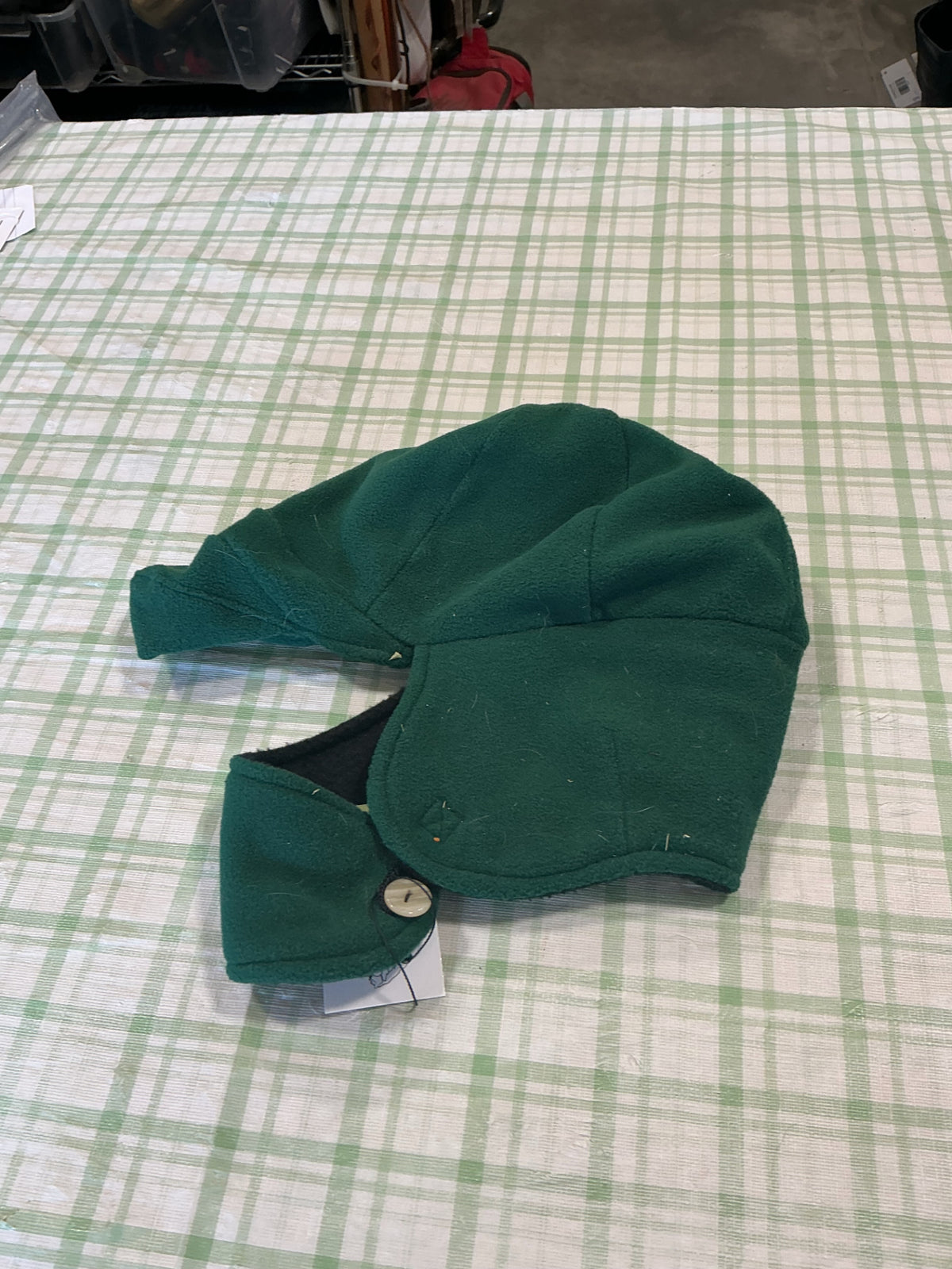 head warmer felt green 