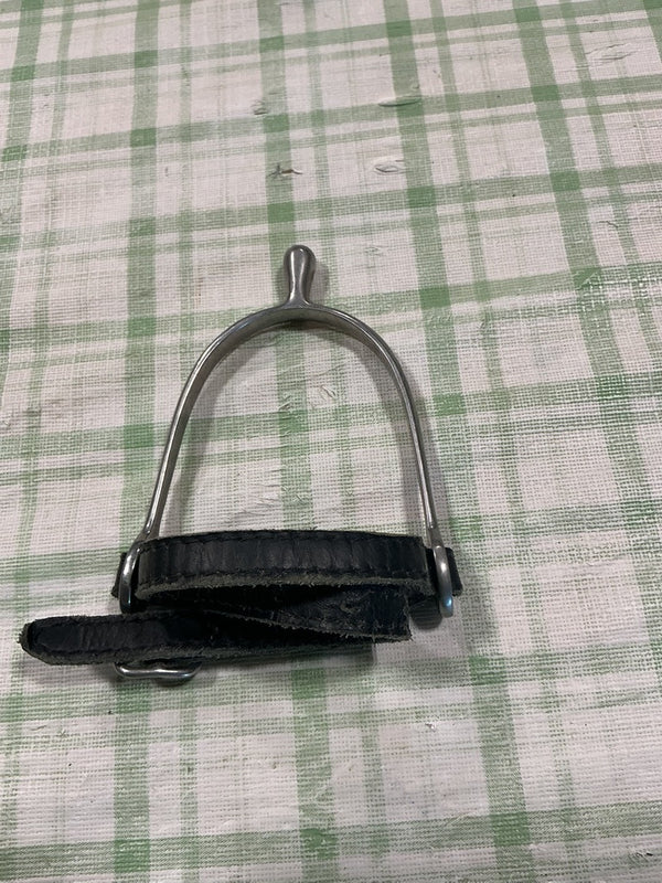 English Spurs – Rounded, with Straps, Small | Used, Good