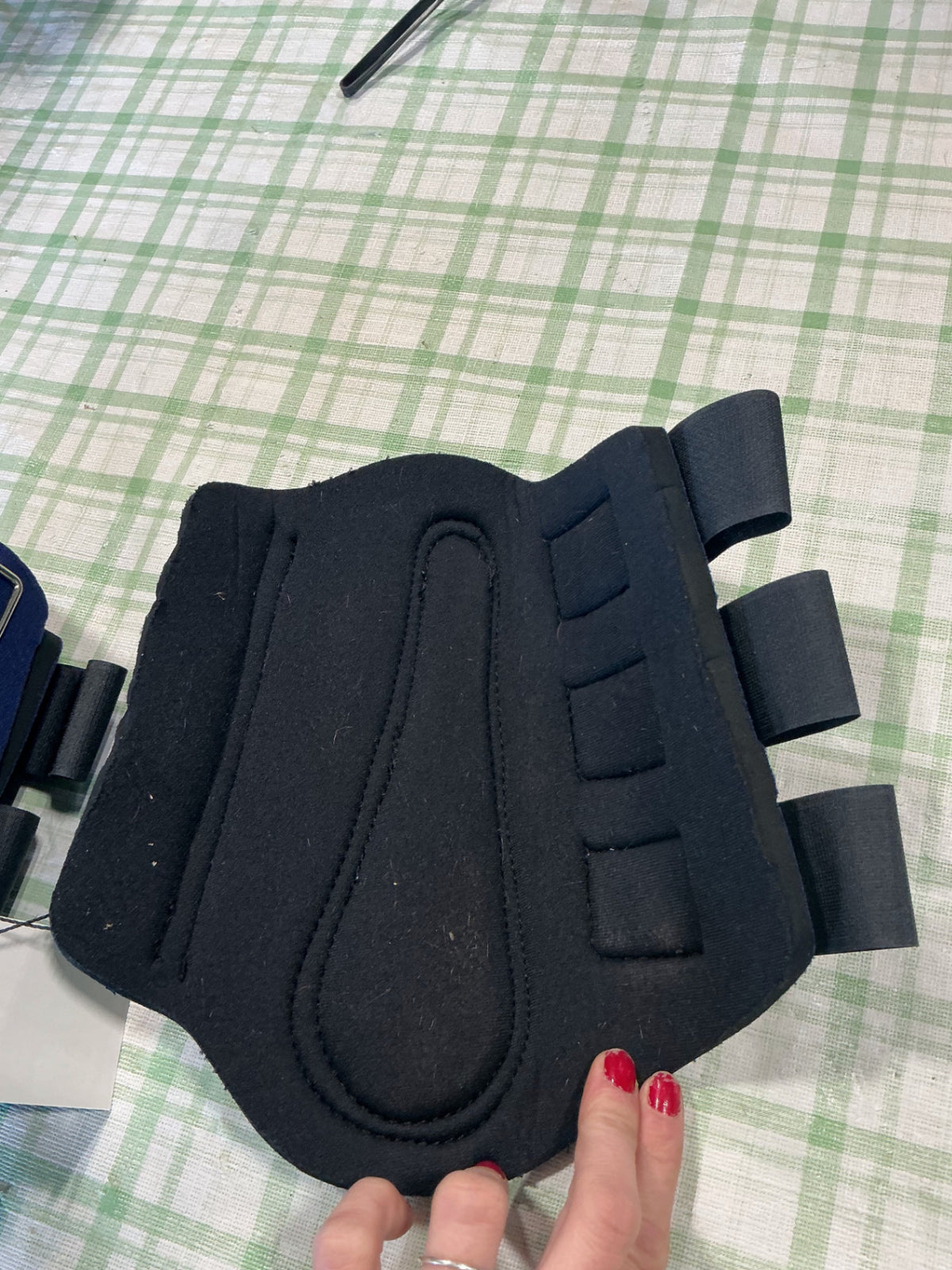 splint boots blue rubber 