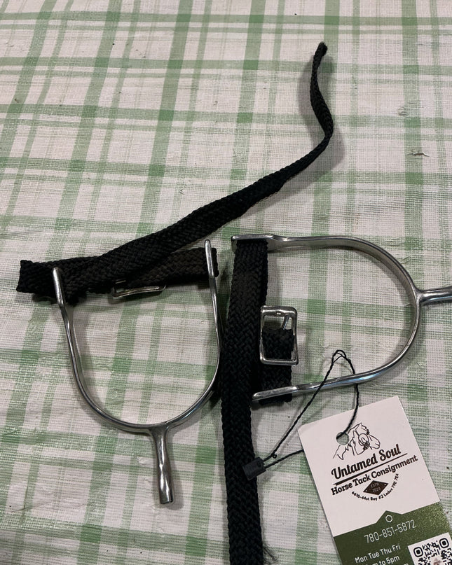 english riding spurs nylon straps
