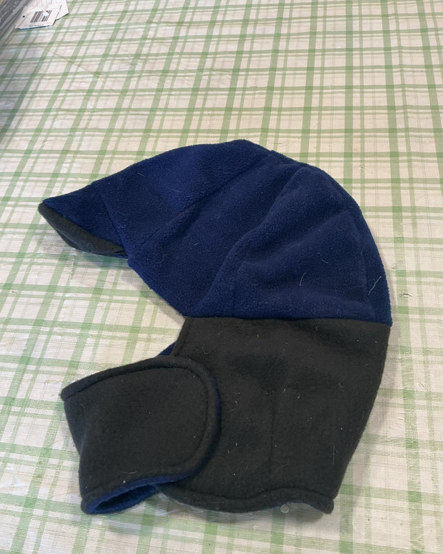 head warmer dark blue and black 