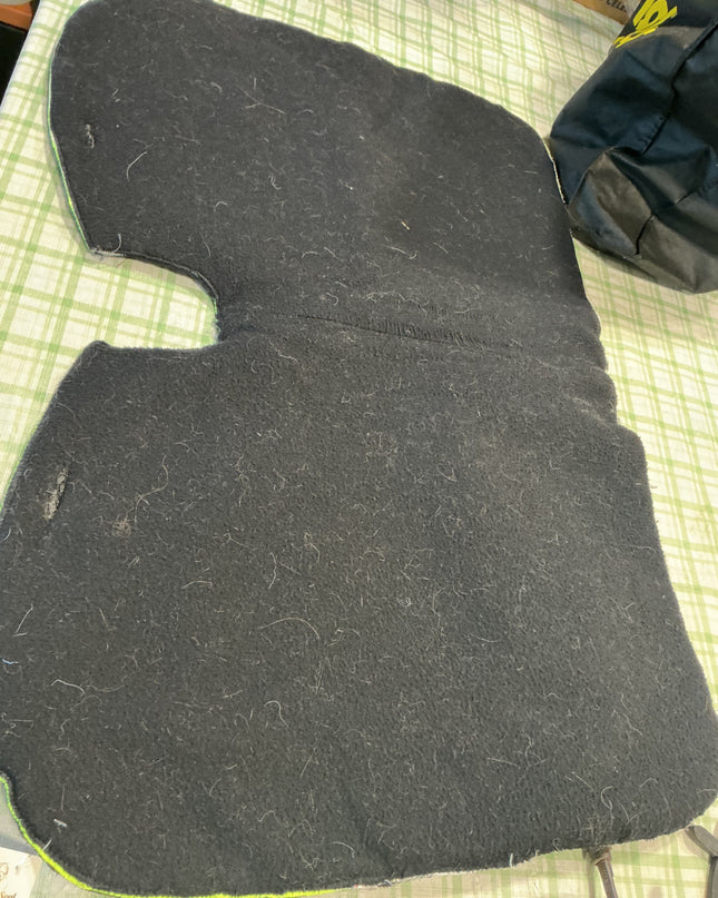 saddle pad black felt 