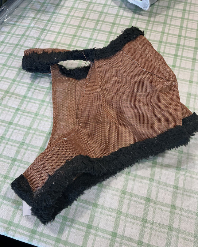 fly mask brown 