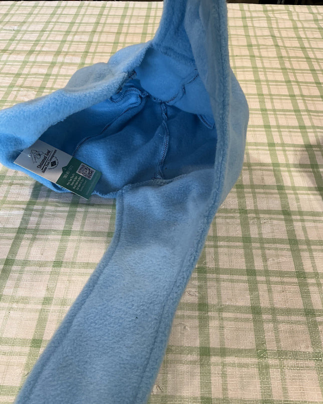 head warmer blue felt 