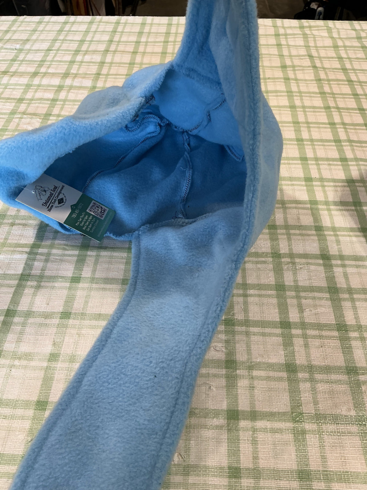 head warmer blue felt 