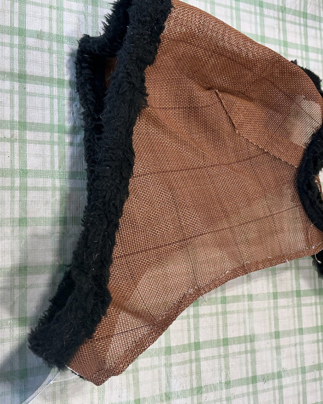 fly mask brown 