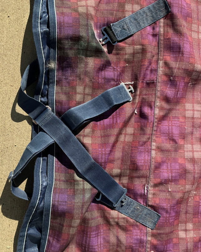 horse blanket  with neck piece 75"