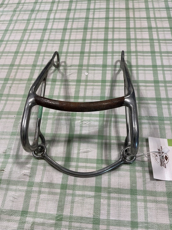 Bit – Western Curb, Mullen Mouth, Sweet Iron, 5" with Chin Strap | Used, Good