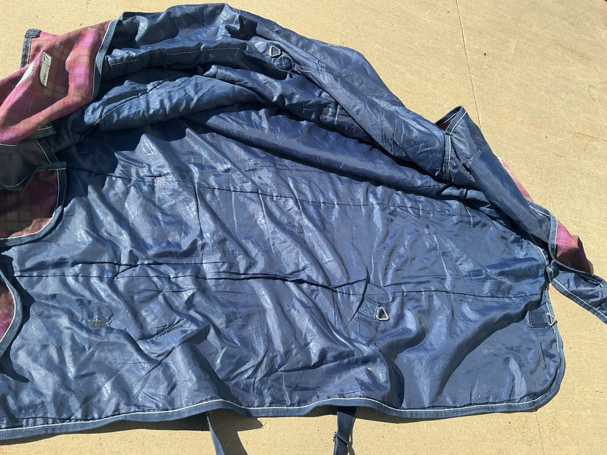 horse blanket  with neck piece 75"