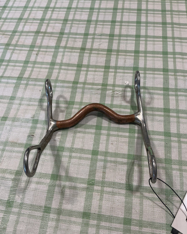 western curb bit copper mouth piece 5"