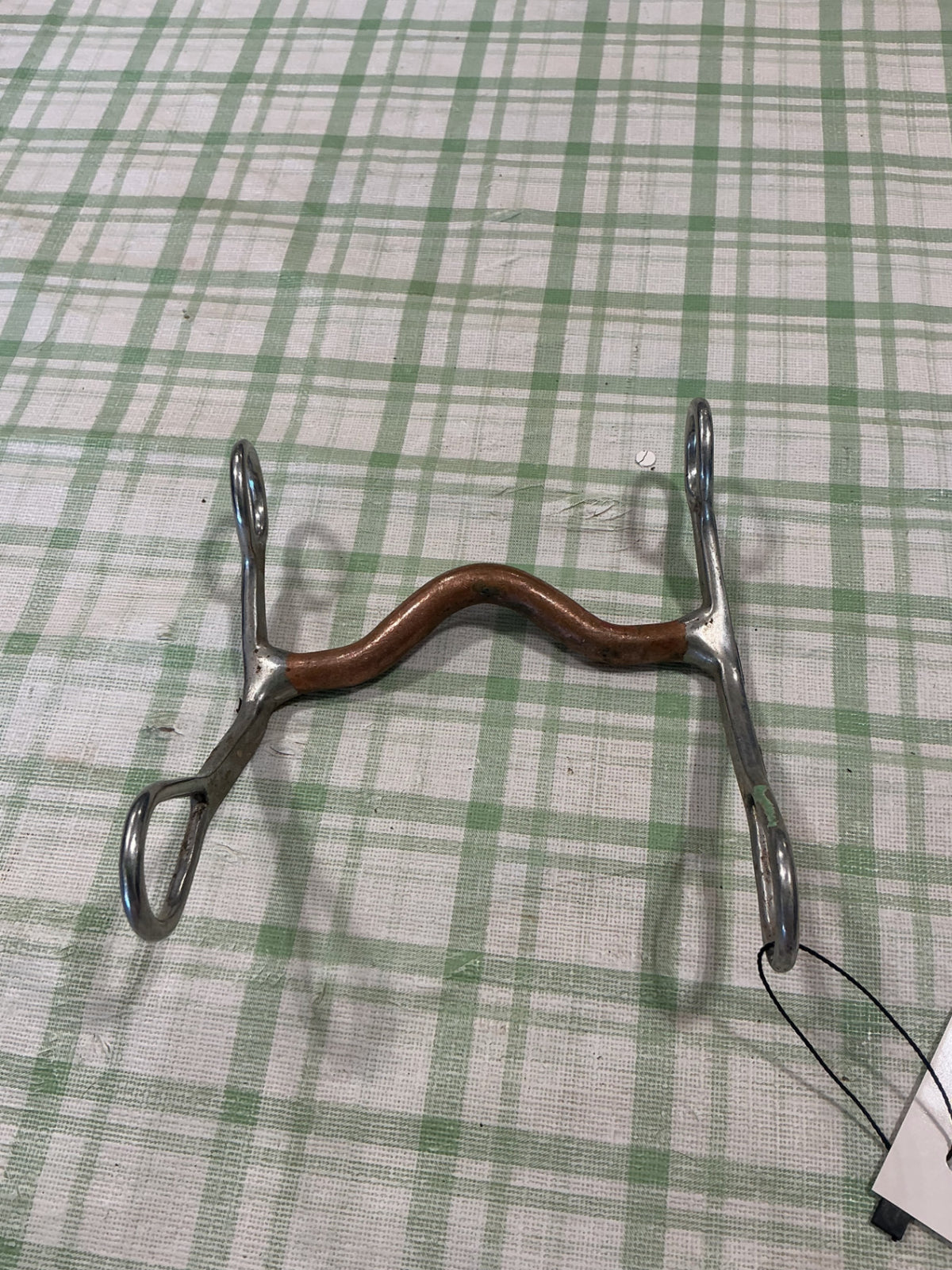 western curb bit copper mouth piece 5"