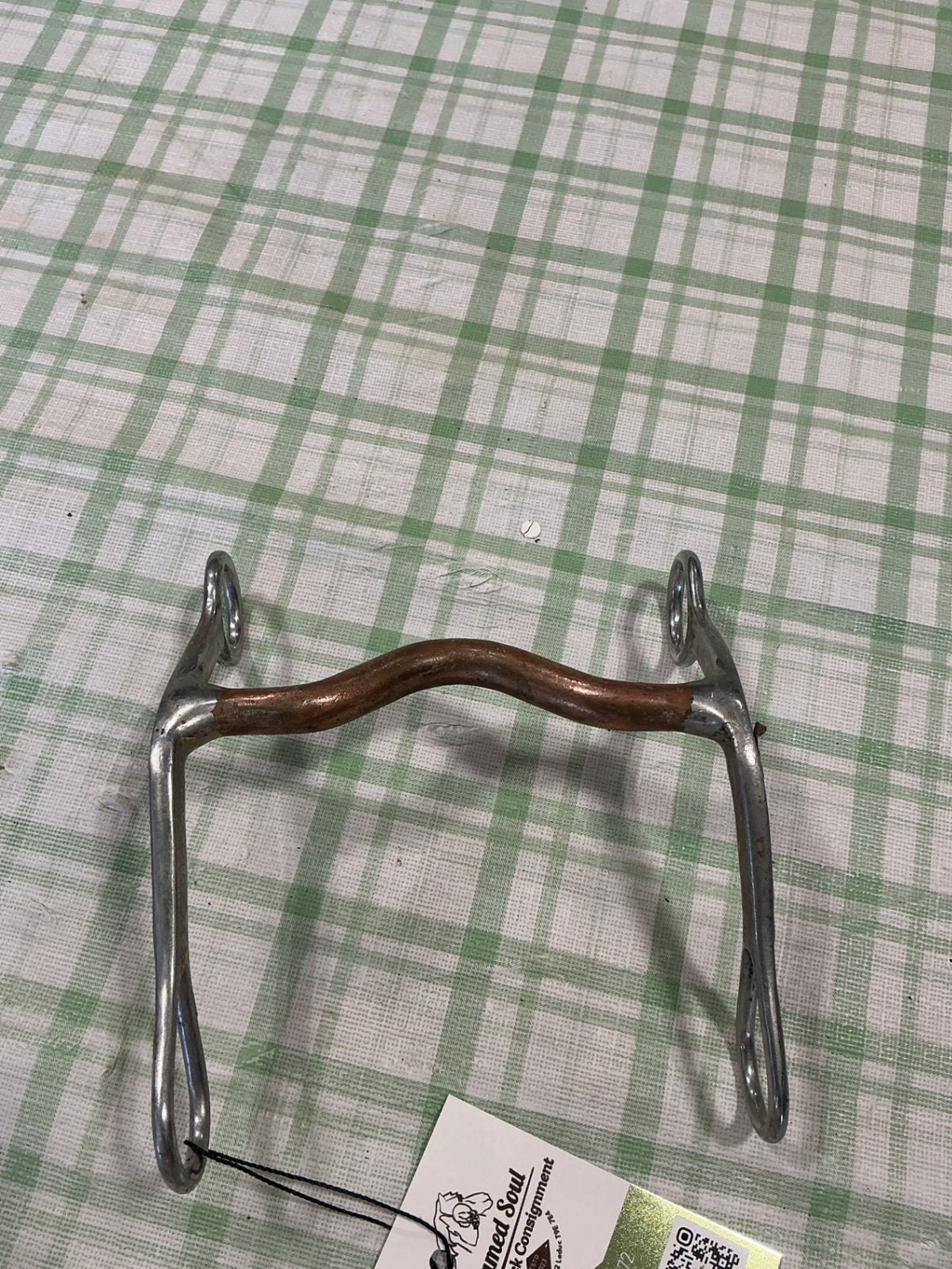 western curb bit copper mouth piece 5"