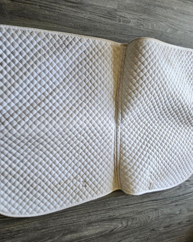 English Saddle Pad – White, Full (A) | Used