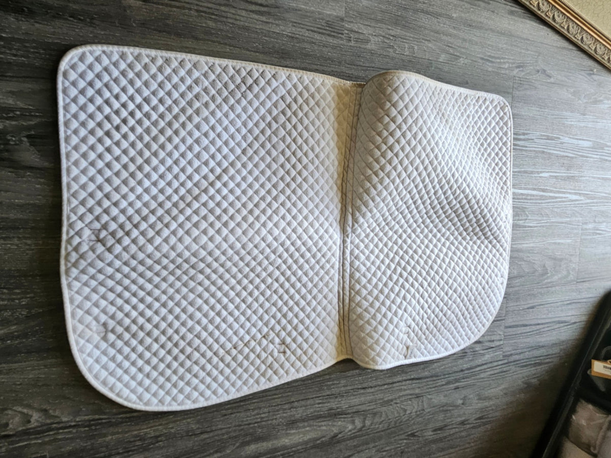 English Saddle Pad – White, Full (A) | Used