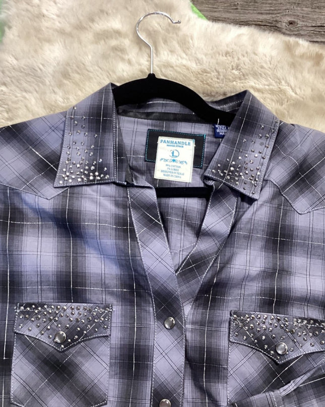 Western Shirt – Panhandle, Black, Large | Used