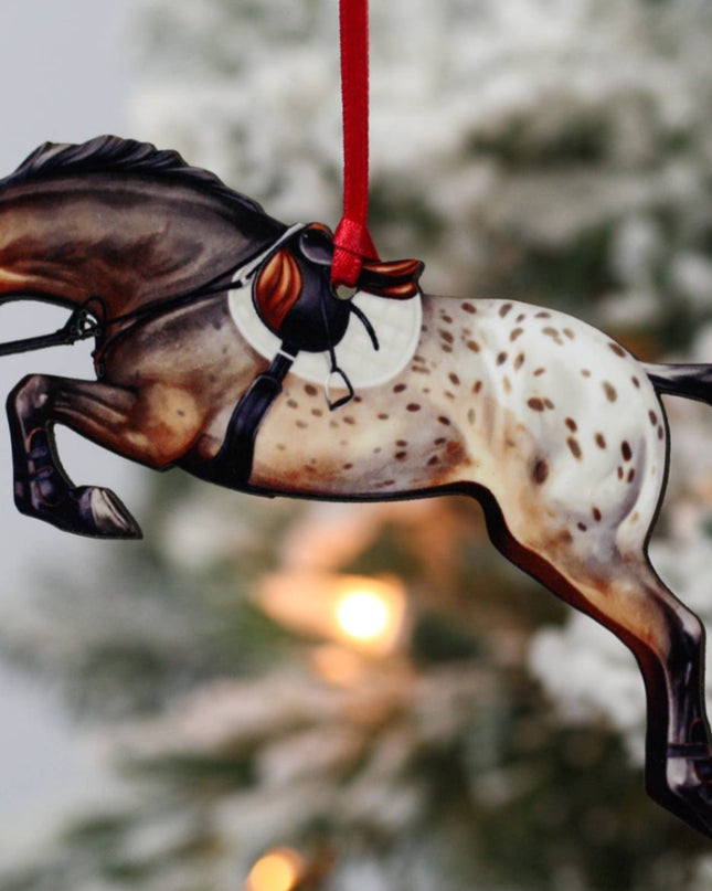 Ornament – Jumping Horse, Bay Appaloosa | New