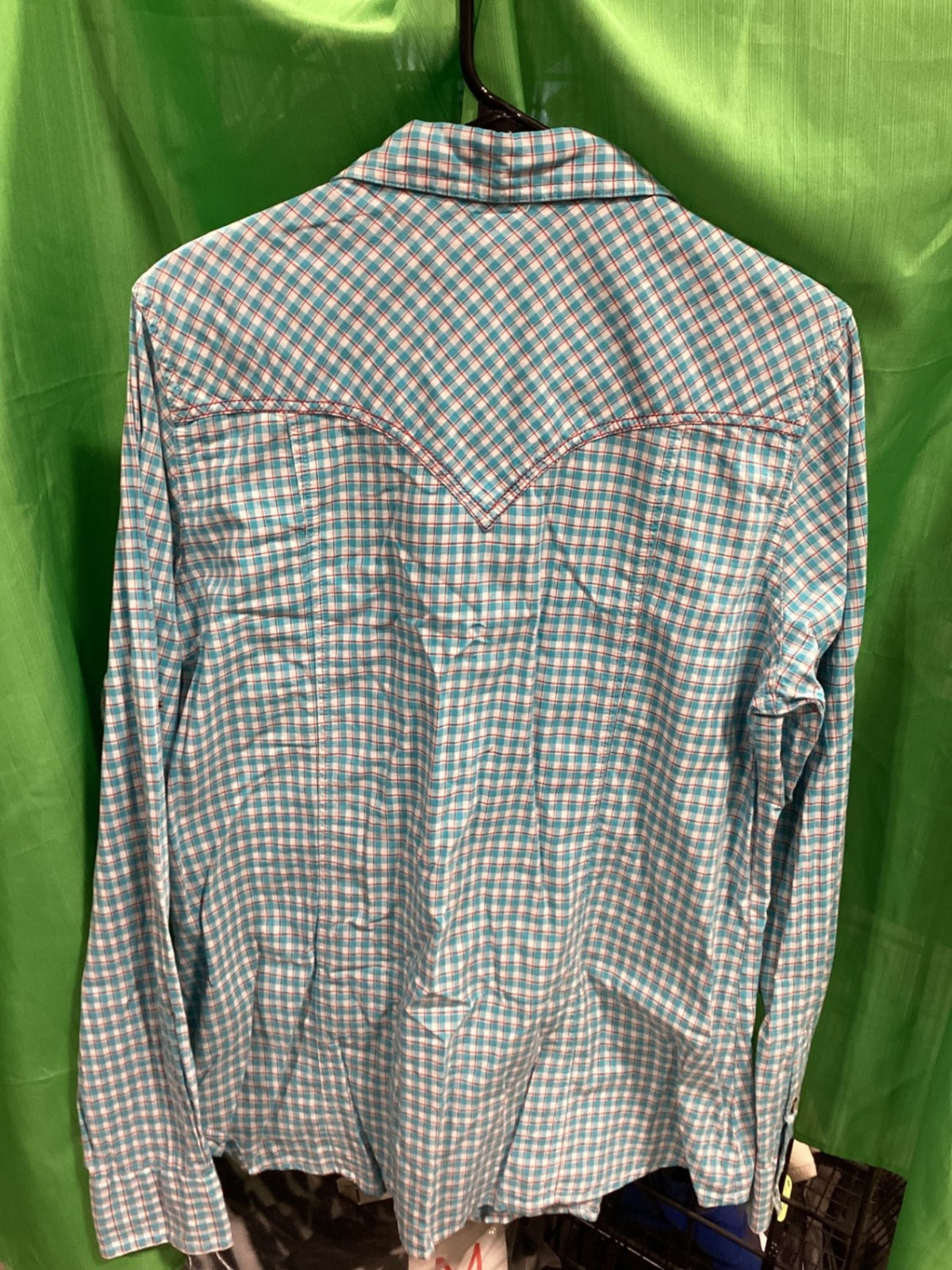 Western Shirt – Cruel Girl, Blue/Red, XL | Used