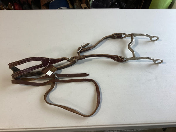 Western Headstall – One Ear with 4.75" Bit & Reins | Used