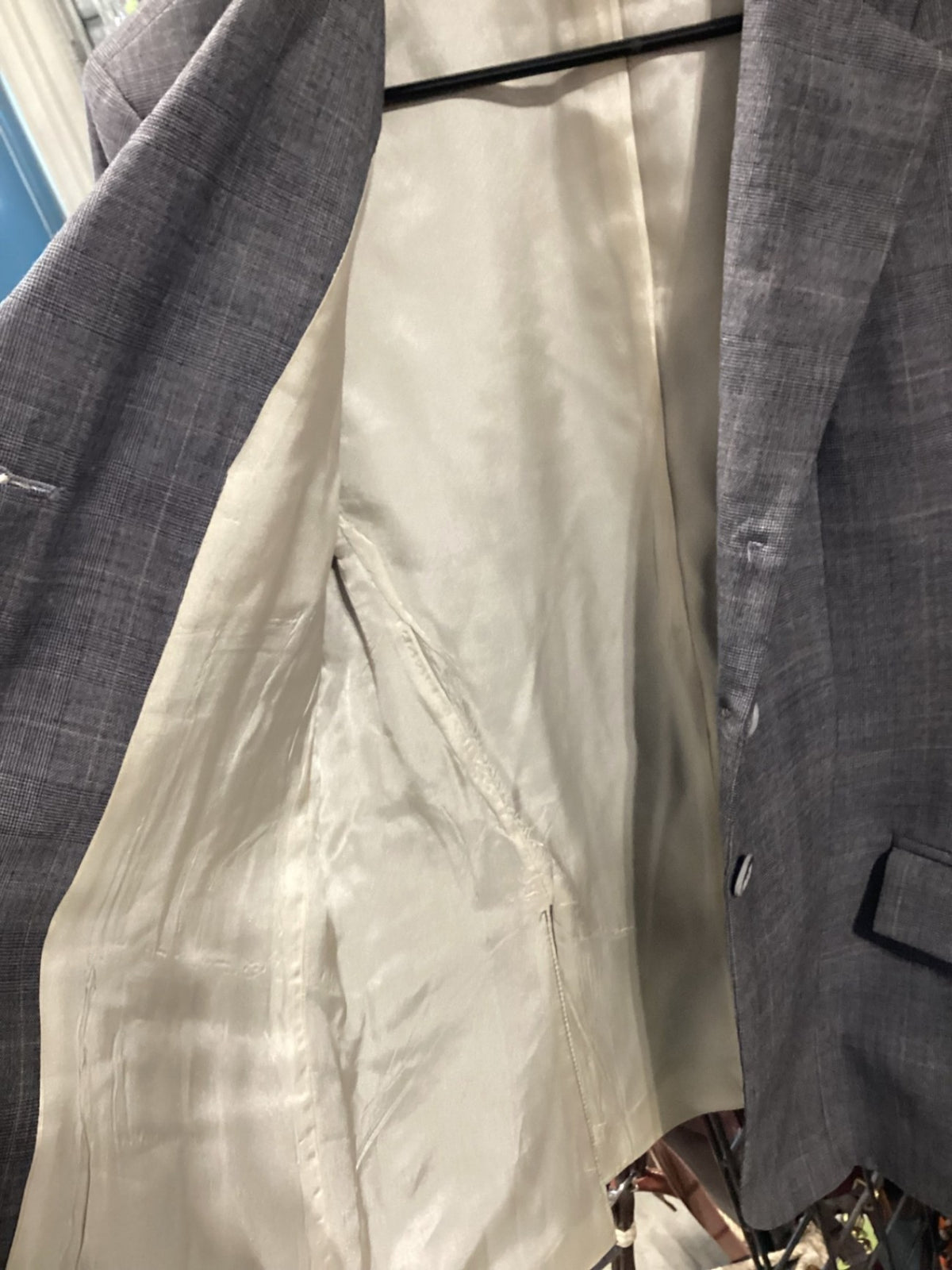 English Show Jacket – Hunt Coat, Brown Plaid, 14 (Minor Snags) | Used