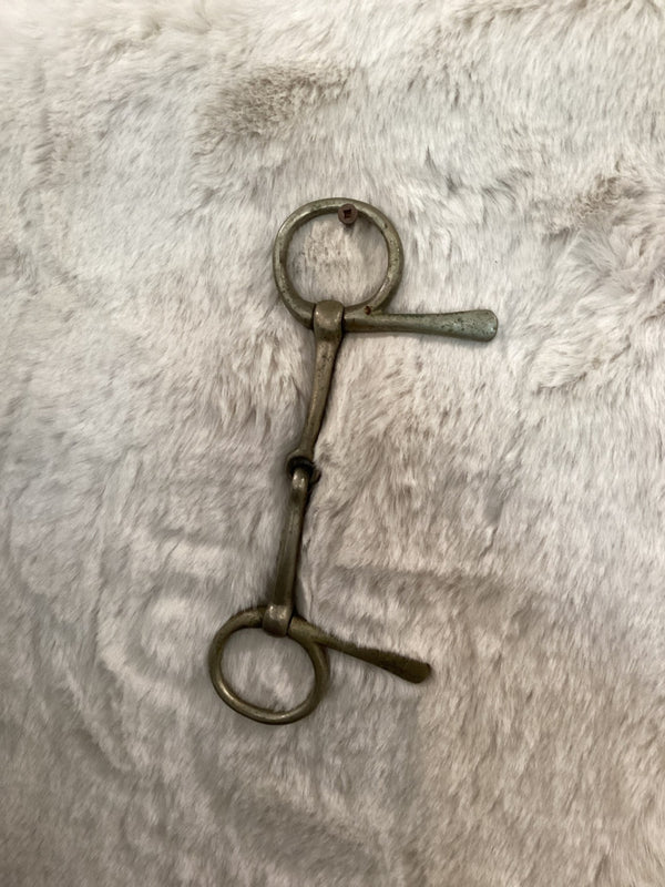 Bit – Half Cheek Snaffle, Brass, Standardbred, 5" (3 Available) | Used