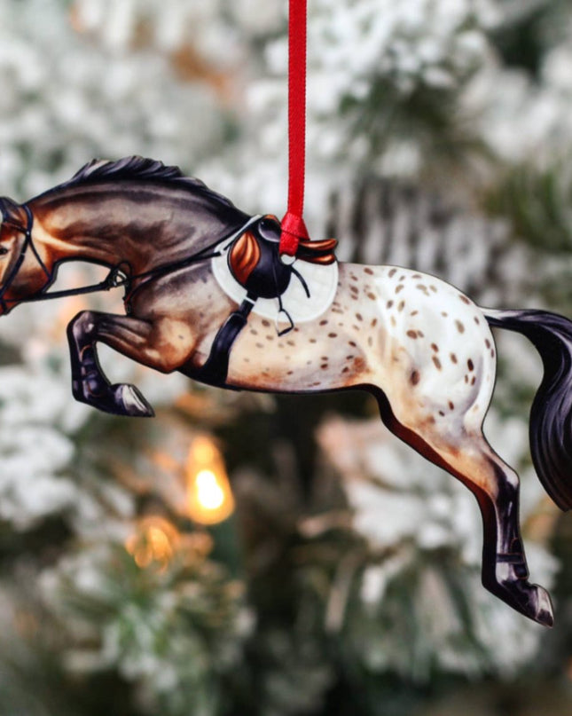 Ornament – Jumping Horse, Bay Appaloosa | New