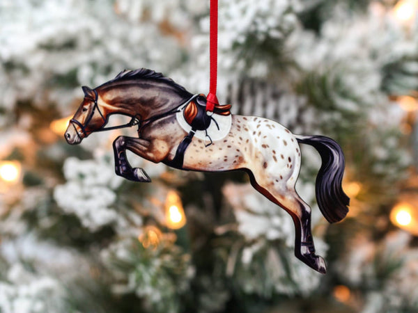 Ornament – Jumping Horse, Bay Appaloosa | New
