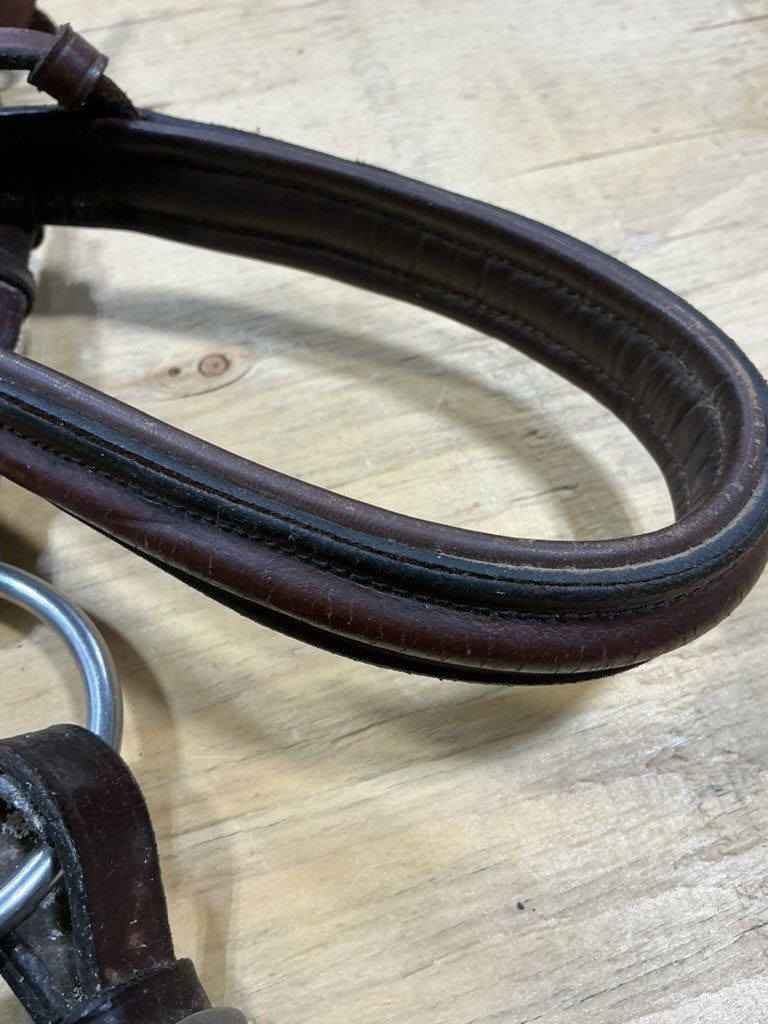 English Bridle – with Twisted Snaffle 5" (Rein Braiding Needs Repair) | Used