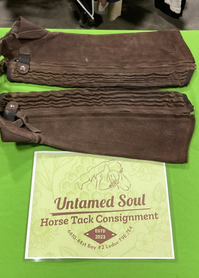 English 1/2 Chaps – Ariat, Brown, Medium | Used