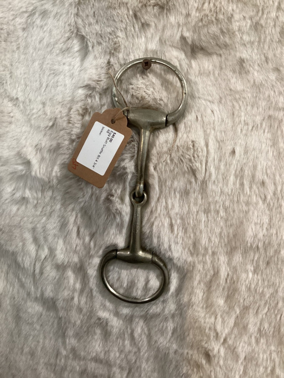 Bit – Eggbutt Snaffle, Stainless Steel, 4.75" | Used