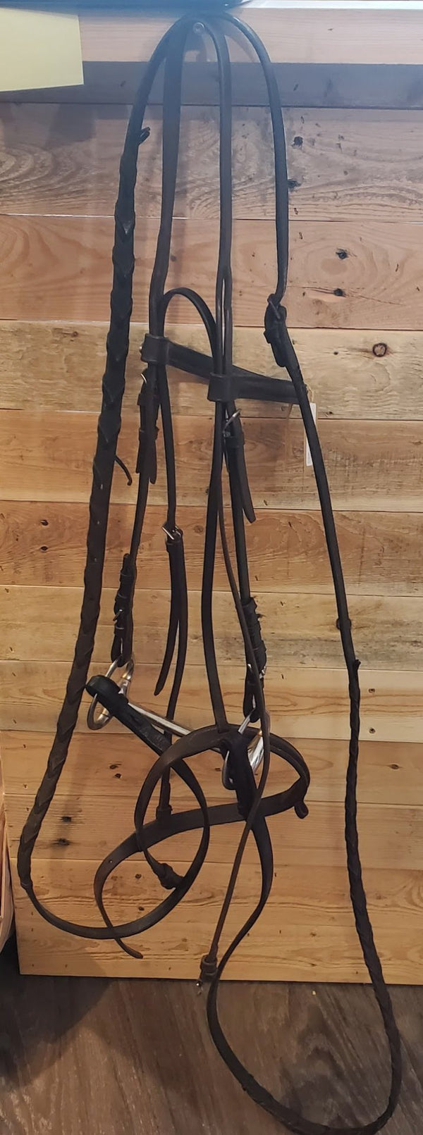 English Bridle with 5" Chetak Bit & Reins – Brown | Used