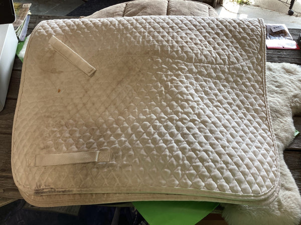 English Saddle Pad – White (C) | Used