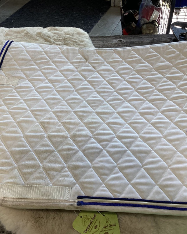 English Saddle Pad – White (A) | Used