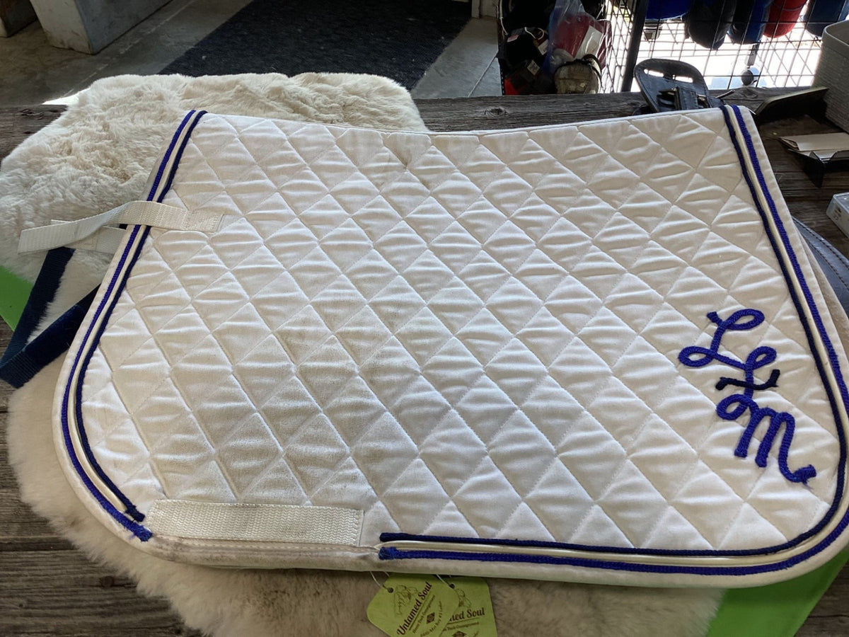 English Saddle Pad – White (A) | Used