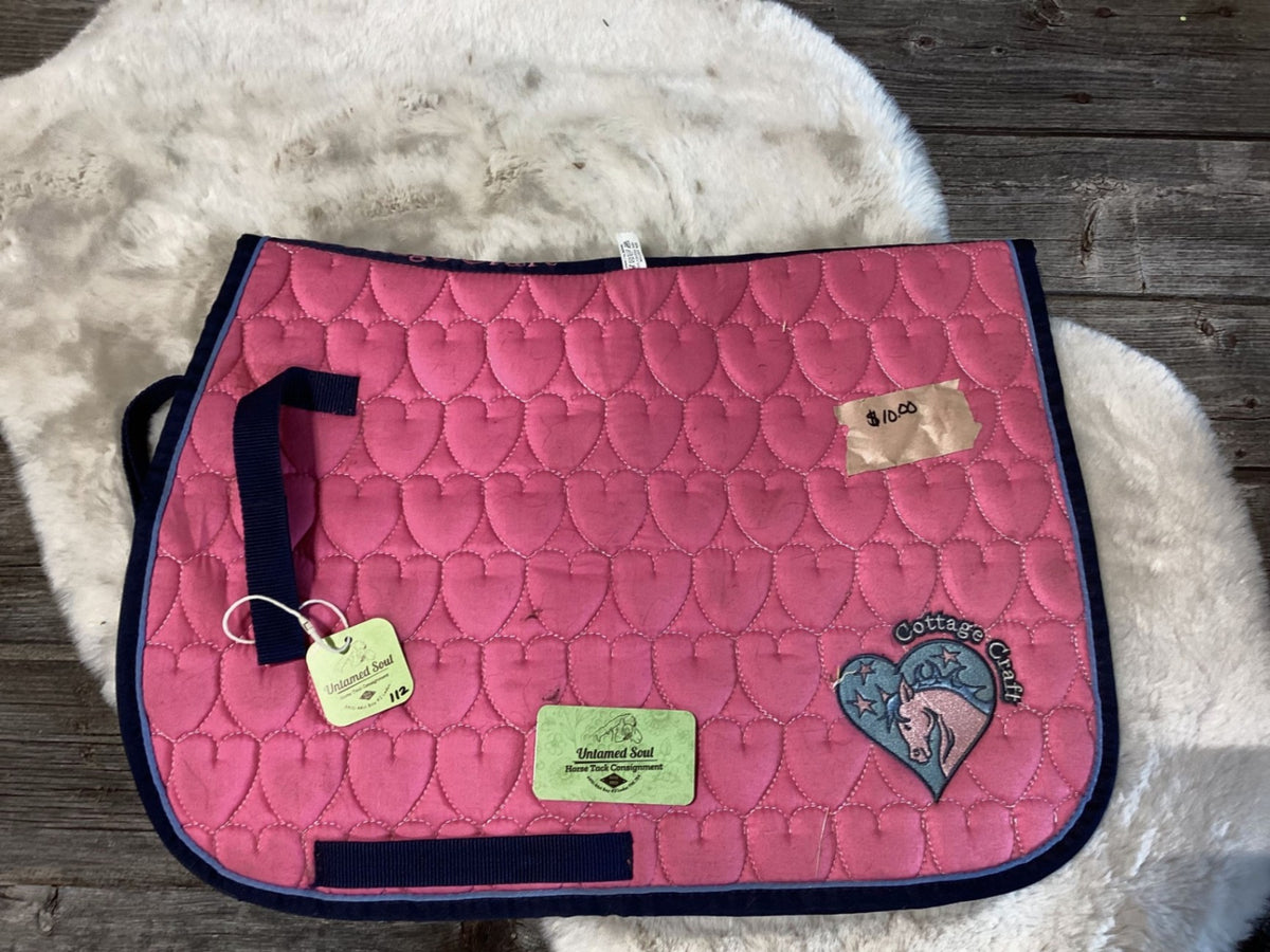 English Saddle Pad – Pink, Pony | Used