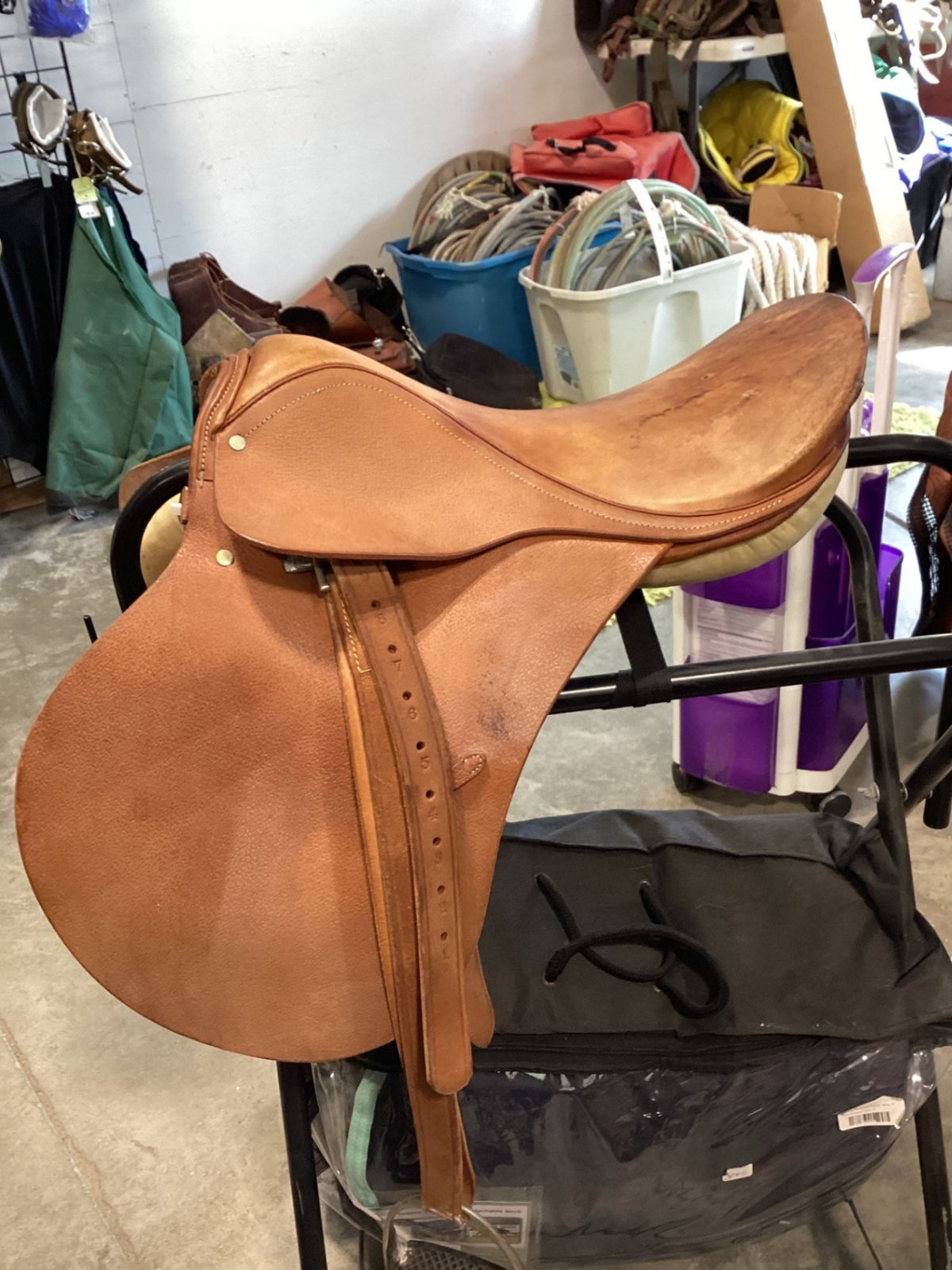 English Saddle – Corneta S15" G5" with Girth & Stirrups | Used