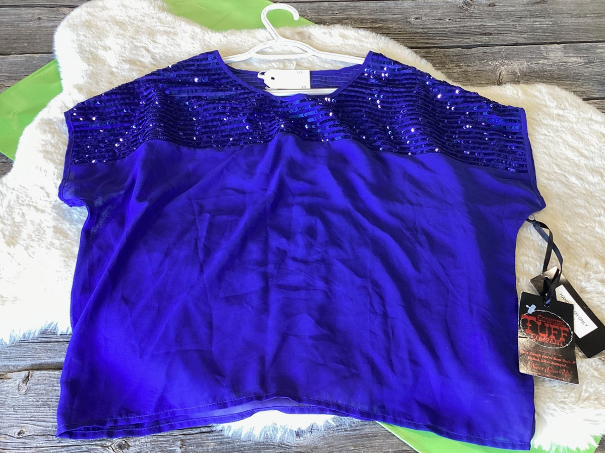 Western Shirt – Cowgirl Tuff, Blue | Used