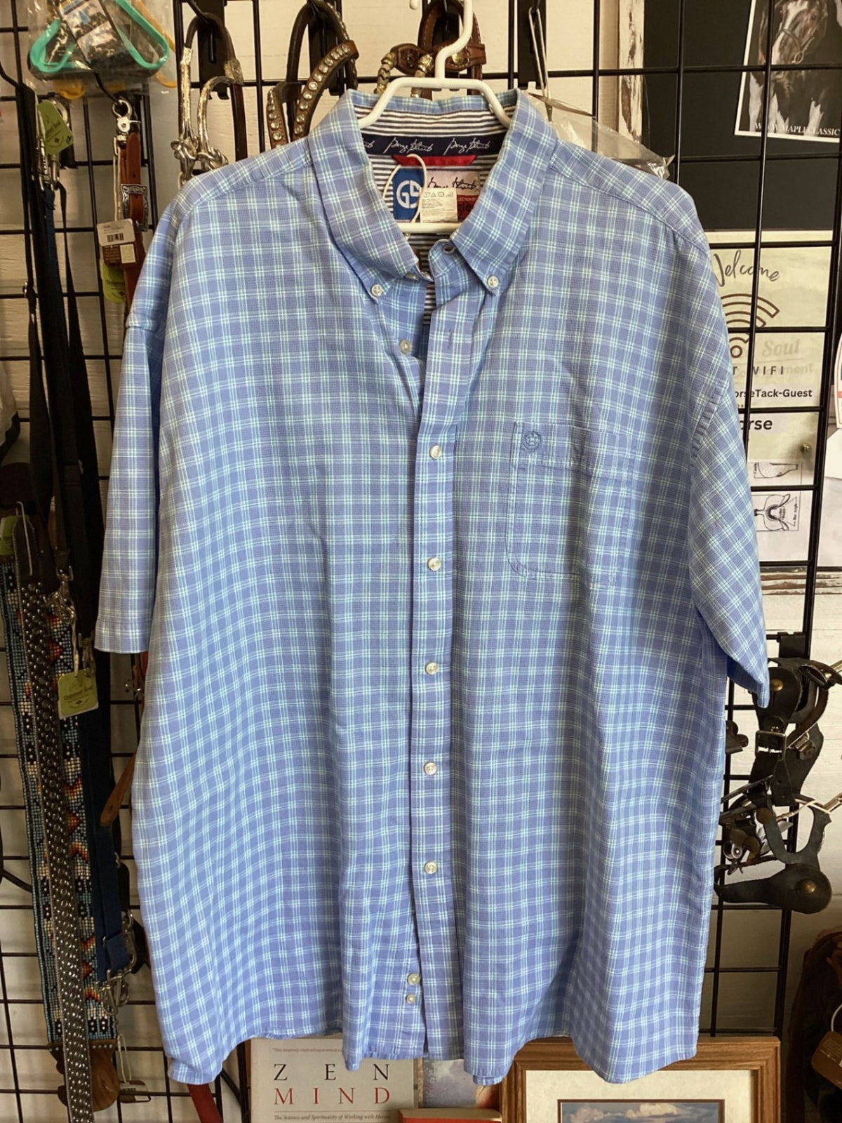 Western Shirt – Wrangler George Strait Cowboy Cut, Short Sleeve, 3X | Used, Like New