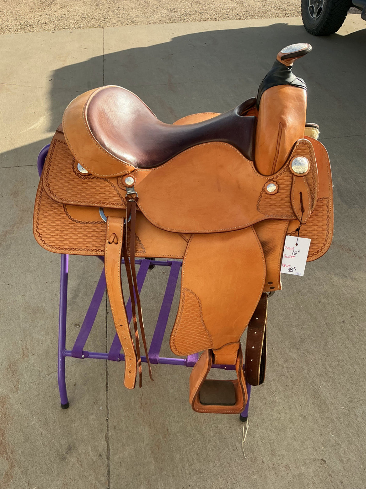 Western Saddle S16" Ortho Flex 