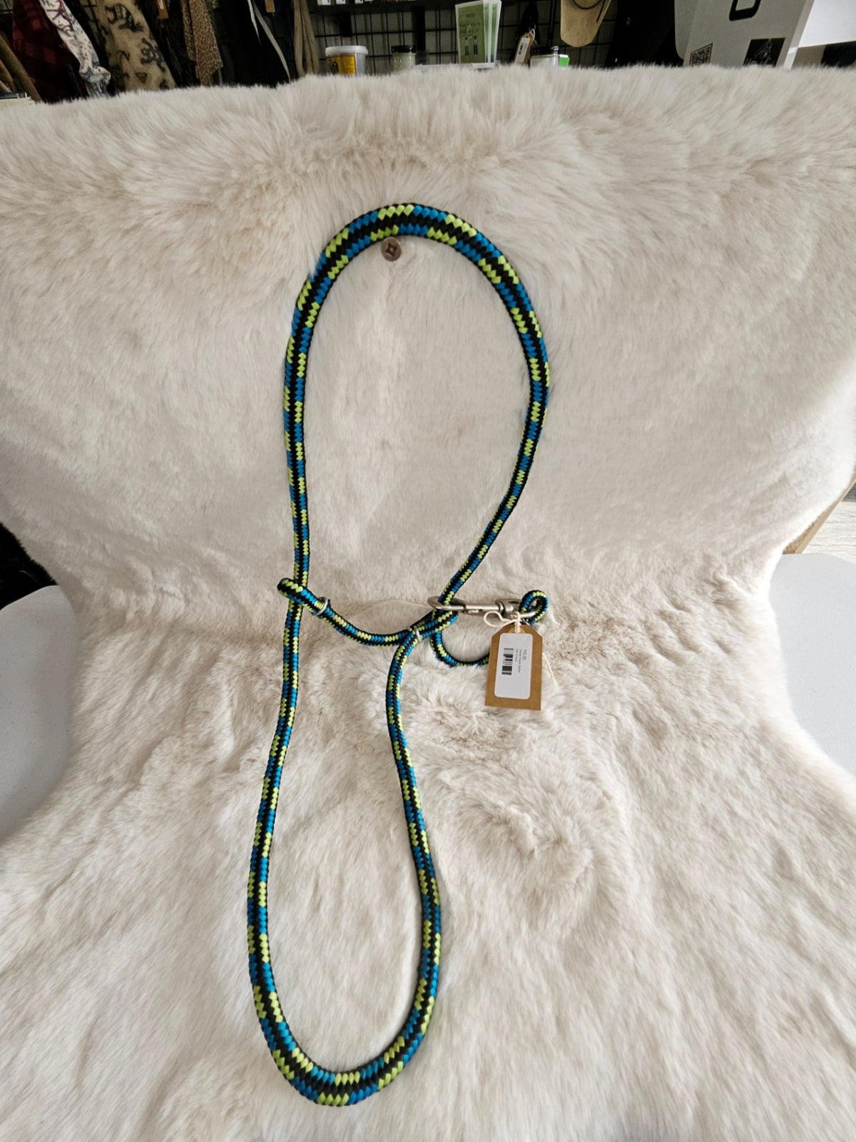 Halter – Rope, Sheep, Black/Yellow/Blue | Used