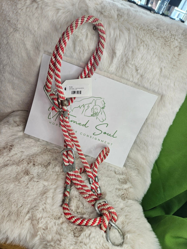 Halter – Rope, Cow, Red & White | Used